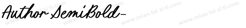 Author SemiBold字体转换